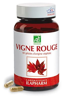 Laboratoires Ilapharm - VIGNE ROUGE BIO- Jambes légères - Flacon de 60 gélules