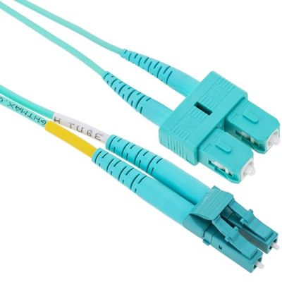 BeMatik - OM3 glasvezelkabel LC naar SC multimode duplex 50/125 van 1 m