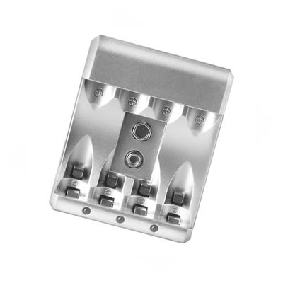 Cargador 230V para Pilas AA y AAA, Carga 4 Pilas simultáneamente, Ideal para recargar y prolongar la Vida útil de Tus baterías.