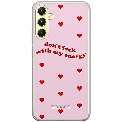ERT GROUP mobiel telefoonhoesje voor Samsung A34 5G origineel en officieel erkend Babaco patroon My energy 003 optimaal aangepast aan de vorm van de mobiele telefoon, hoesje is gemaakt van TPU