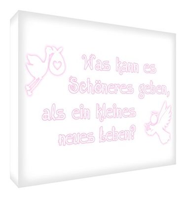 Little Helper Feel Good Art BETT-A5BLK-13G Bloc décoratif en acrylique poli diamant semblable à du verre Rose clair 15 x 21 cm