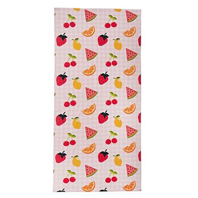 Dreamscene Telo da spiaggia per bambini, telo da viaggio ad asciugatura rapida, asciugamano da viaggio in microfibra, grande telo da spiaggia per adulti per le vacanze, frutta, 71 x 152 cm