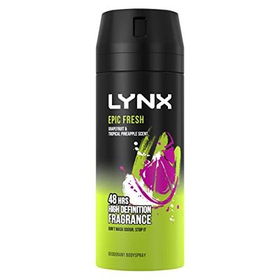 Lynx Epic Fresh Grapefruit & Pineapple Body Spray Men, 150ml