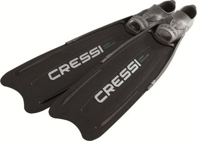 Cressi Gara Pinne Lunghe per Apnea/Immersioni Alte Prestazioni, Nero (Modular Nero), 38/39