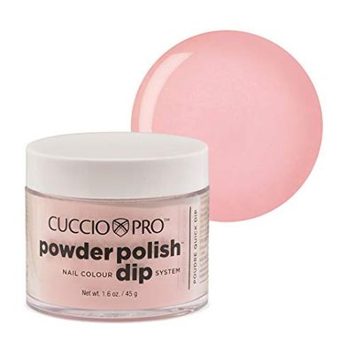 Cuccio Powder Polish - Acrylic Nail Colour Dip System - 45g (1.6oz) Dipping Powder - Rose Petal Pink