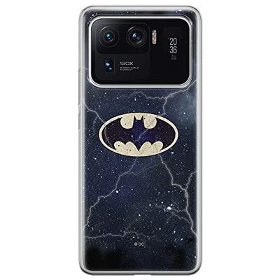ERT GROUP mobiltelefonfodral för Xiaomi MI 11 ULTRA originalt och officiellt licensierat DC mönster Batman 003 optimalt anpassad till formen på mobiltelefonen, fodral tillverkad av TPU-plast