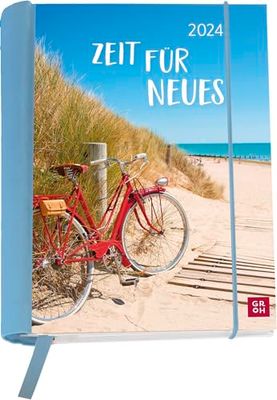 Zeit für Neues 2024: Wochenkalender mit 12 Postkarten (Terminplaner für die Handtasche)