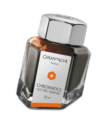 Caran d'Ache 50ml Chromatics Ink Bottle - Electric Orange