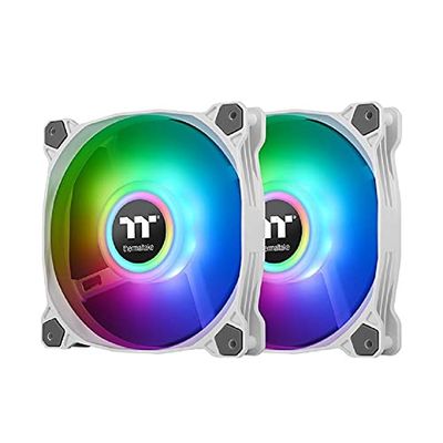 Thermaltake Pure Duo 12 Universel Ventilateur 12 cm Blanc 2 pièce(s)
