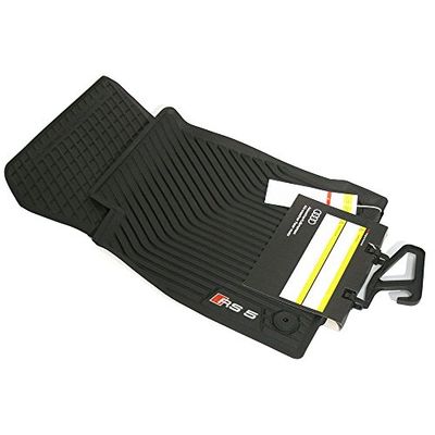 Audi 8W6061221041 - Tapetes de borracha dianteiros para todas as condições climáticas, RS5 Coupe Cabriolet, cor preta
