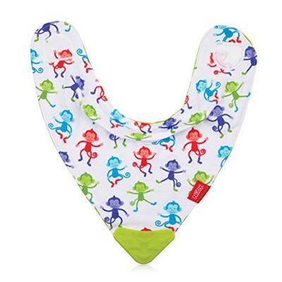 Nûby Bavoir bandana avec bord de dentition Vert 3 m