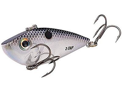 Strike King (REYESDTT12-401) Red Eyed Shad Tungsten 2 Tap Fishing Lure, 401 - Smokey Chrome/Blue, 14 g, Tungsten Sound Chamber