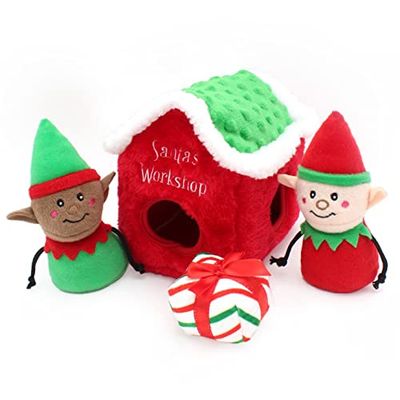 ZippyPaws Holiday Burrow™ - Santa's Workshop