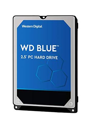 WD Blue 1TB para ordenadores de portátiles. Disco duro interno 2.5", 5400 RPM Class, SATA 6 GB/s, 128MB Cache, Garantía 2 años
