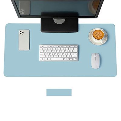 Mousepad PU Leather Table Mat Computer Table Mat Double Sided Desk Pad Double Sided Use Waterproof for Laptop/Keyboard/Office/Home, Not Easy to Roll Up