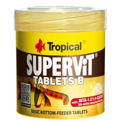 SUPERVIT Tablets B 50ml / 36g - Tablettes de Base pour habitants du Fond Contient: Beta-glucan immunostimulant Bio-Actif – rehausse l’immunite