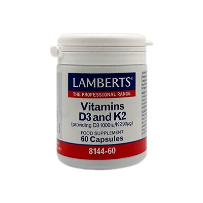 Lamberts Vitamina D3 1000iu y K2 90ug - 60 Cápsulas