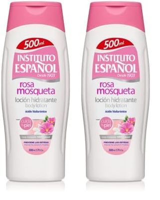 Instituto Español - Rosa Mosqueta - Leche hidratante - 500 ml (Lot de 2)