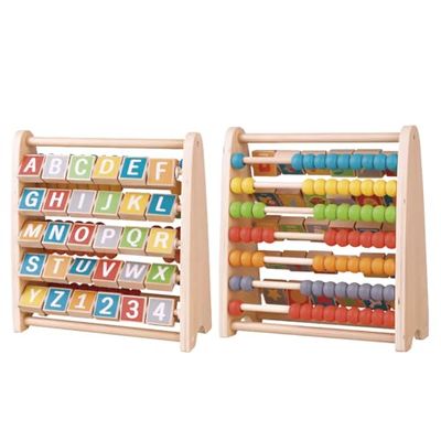 Tachan Abaco de Madera 2 en 1-Aprendizaje números y Letras (CPA Toy Group 795T00845)
