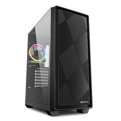 Sharkoon VS8 RGB Midi ATX - Carcasa para PC, Color Negro