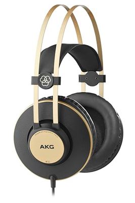 AKG Pro Audio K92 Over-Ear, Closed-Back, Studio Hoofdtelefoon, Mat Zwart en Goud
