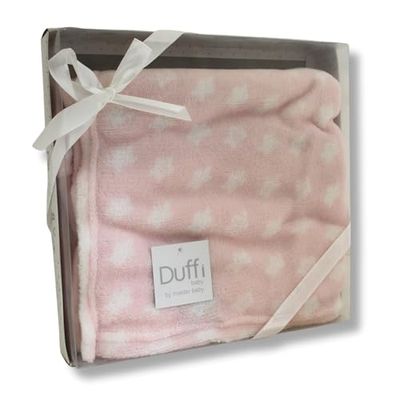 Duffi Couverture Coralina « imprimée » – Étoiles – (1 pièce) 80 x 110 cm 1 pièce 440 g.