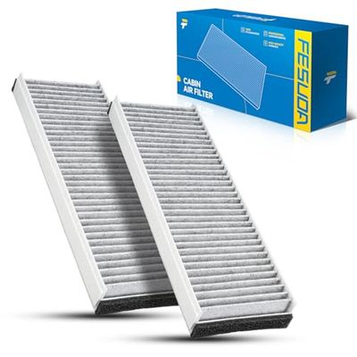 Fesuda CUK3023-2 Lot de 2 filtres d'habitacle à charbon actif pour A6 Allroad C6 (4FH)/A6 C6 (4F2)/A6 C6 Avant (4F5) (1999-2015)