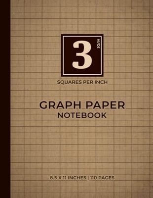 Beige Graph Paper Notebook | 3 Squares Per Inch – Indexed: Perfect For Students And Teachers | Classic and Subtle Beige | Balanced Grids With Easy Reference | 110 Pages | 8.5 x 11 Inches