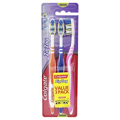 Colgate Zigzag Lot de 3 brosses à dents