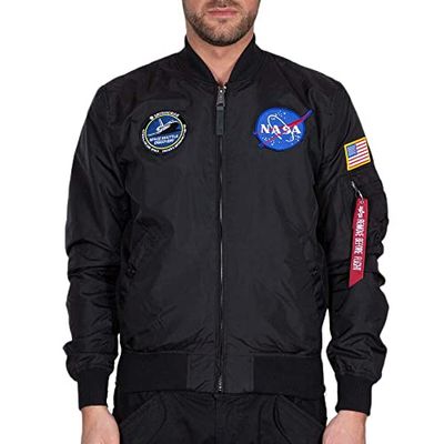 ALPHA INDUSTRIES MA-1 TT NASA Reversible II Jas, Zwart, 3 XL Uniseks Volwassenen, blue, 3XL