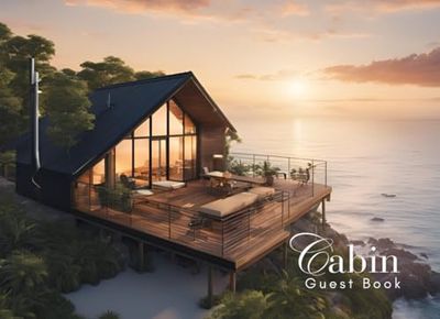 Cabin GustBook: Guest Book for Vacation Home, Airbnb, Visitor Rental, Visitor’s Log Book for Recording Name & Memories