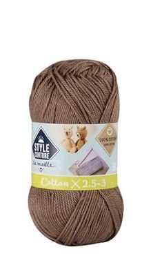 Gomitolo di cotone 100% scollo a 3 mercerie