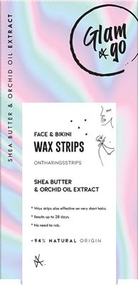 Glam&Go - Glam&Go Materiale Strisce per Viso E Bikini - Capelli Rimozione - 20 Pezzi