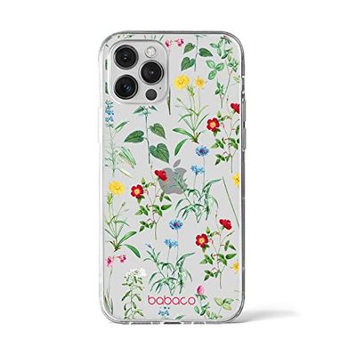 ERT GROUP mobiltelefonfodral för Iphone 12 PRO MAX originalt och officiellt licensierat Babaco mönster Flowers 042 optimalt anpassad till formen på mobiltelefonen, gedeeltelijk transparant
