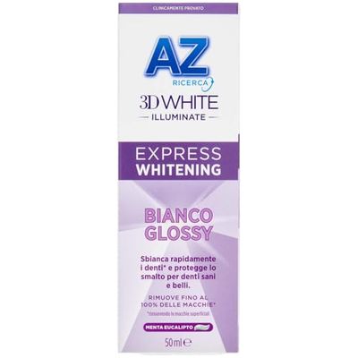 AZ pasta do zębów 3DWhite Illuminate Express Whitening White Glossy 50 ml. 1 pasta do zębów