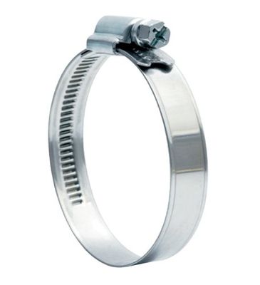 Abrazaderas de manguera W4 de acero inoxidable, 50-70 mm, ancho de banda: 9 mm, galvanizado/rosca de tornillo de tornillo, 10 unidades