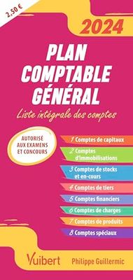 Plan comptable général: Liste intégrale des comptes