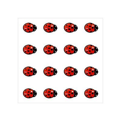 4R Quattroerre.it 14223 Stickers 3D mini joaninhas de símbolo HQ, 10 x 7 mm