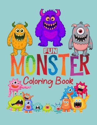 COLORING BOOK: BOLD & Easy 70 monster Designs