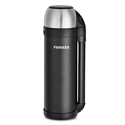 Pioneer SVG-1800BK Bouteille Isotherme, Acier Inoxydable 18/10, Noir, 10,5 cm x 12 cm x 35 cm