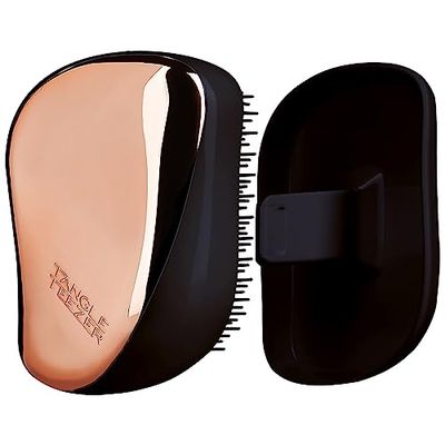 Tangle Teezer | The Compact Styler utredande hårborste för vått och torrt hår | perfekt för resor och på språng | roséguld svart