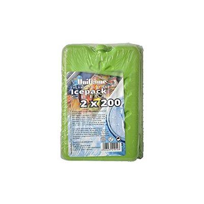 UNIFLAME, Ice Pack Slim ijs 2 x 200 g 021014 Unisex volwassenen, gesorteerd