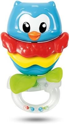 Clementoni- Búho Sonajero, Multicolor (0401112)