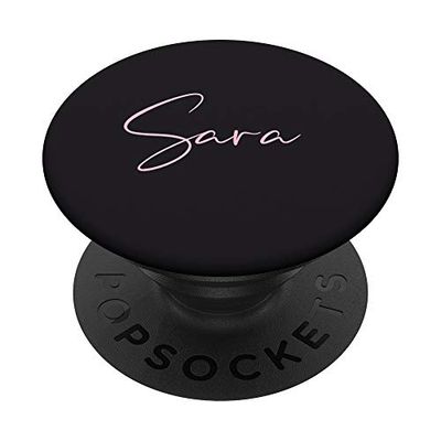 PopSockets Regalo per le donne, ragazze - Sara nome personalizzato Supporto e Impugnatura per Smartphone e Tablet