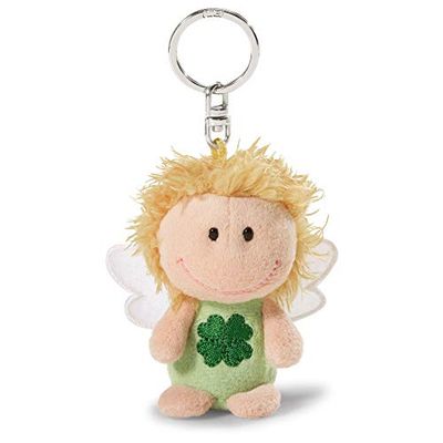 Nici 34553 - Portachiavi Angelo Custode Portafortuna, 7 Cm, Colore: Verde