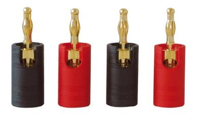 Dynavox IMG 1 bananenstekker 2 x rood, 2 x zwart