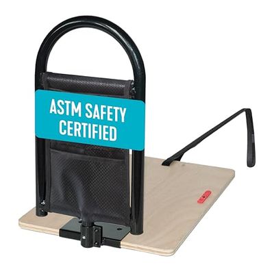 Stander BedCane, Adult Bed Rail and Support Handle, Height Adjustable Elderly Stand Assist with Organizer Pouch (Eligible for VAT Relief in the UK)