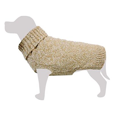 Gebreide trui, bruin, M/30 cm, kleding voor honden, bescherming tegen kou, accessoires voor huisdieren, mantels, sweatshirt, truien, vest, jassen, sweesters, waterdicht en meer