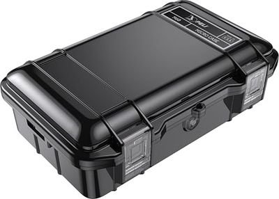 PELI M60 Micro Case – Protezione compatta per attrezzature di valore e utensili compatti; Resistente all’acqua, alla polvere e agli urti; Volume 2 litri; Colore: NERO