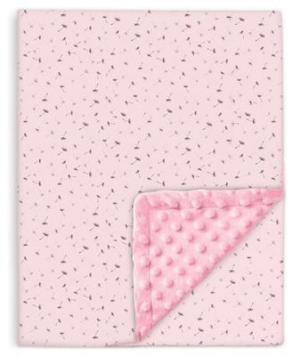 Couverture Bébé Et Enfant en Minky Douce Et Coton Oeko Tex pour Lit Bebe - 100x135 Cm - Couverture Enfant Maternelle pour Sieste - Plaid Bebe - Cadeau Naissance Fille Ou Garçon - Couette Bébé Hiver